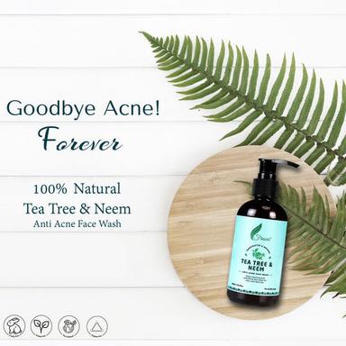 Uv Blocking Tea Tree And Neem Anti-Acne Face Wash