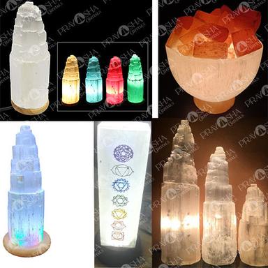 Finely Finished Prayosha Crystals Agate Lamp