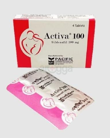 Activa 1 Strip 4 Tablets, 100Mg, Packaging Box  External Use Drugs