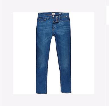 Steel Mens Plain Casual Wear Skin Friendly Ankle Length Skinny Fit Denim Jeans