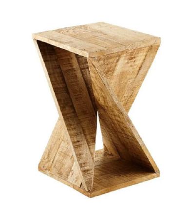 Modern Solid Oak Wood Rectangular Polished Wooden Side Table Wtih (Hxw) 65X80 Cm And 30 Kg Weight Diamond Carat Weight: 2.10 Carat