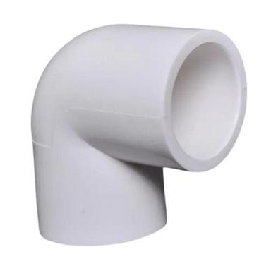 White 2.1 Inches Poly Vinyl Chloride Plastic Bend 90 Degree Elbow 