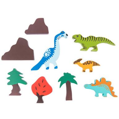 Multicolor Dinosaur World Set (9 Piece)