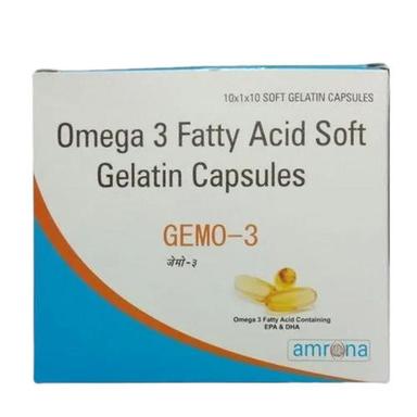Omega 3 Fatty Acid Soft Gelatin Capsules, Pack Of 10X1X10 Soft Gelatin Capsules General Medicines