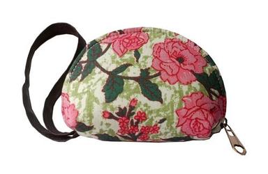 Handmade Zipper Closure Cotton Printed Fabric Coin Pouches Or Mini Pouches