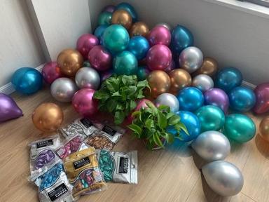 Regular Colors All Offered Metallic Chrome Latex Decorative Balloons