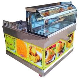 L Shape Samosa Kachori Steel Counter, Usage/Application: Commercial